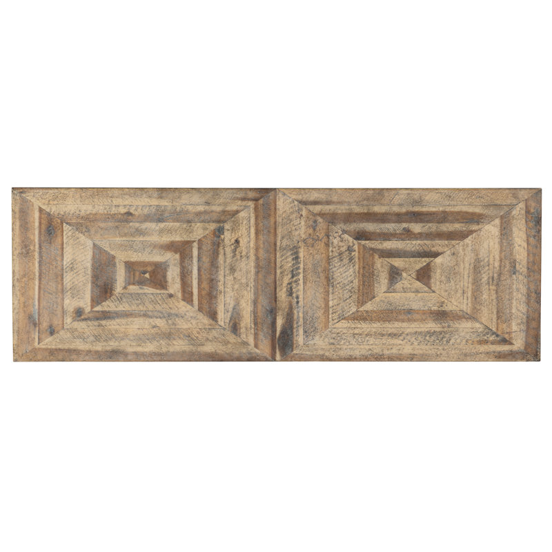 Saint Armand Solid Wood Accent Cabinet, Light Wood/Bronze