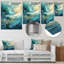 Art mural moderne en métal moderne «Goldn Wave»-615637403