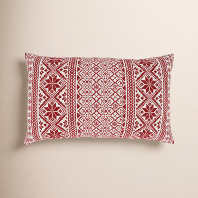 Glenroy Geometric Cotton Reversible Throw Pillow