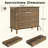 4-Drawer Chest with Solid Wood Foot-668096176