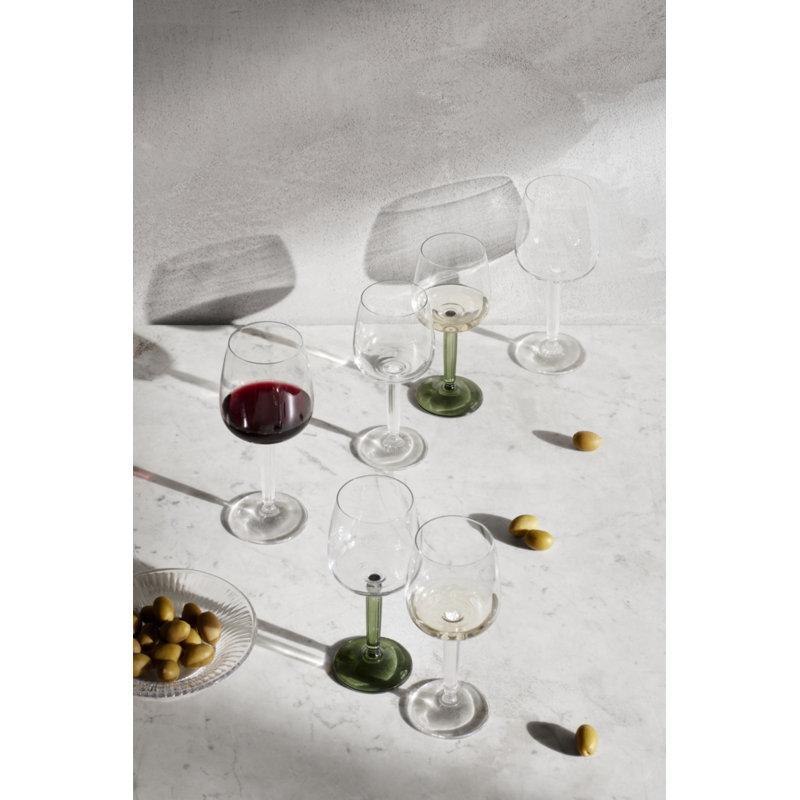 Hammershøi White Wine Glass, Green, 11.8 oz.