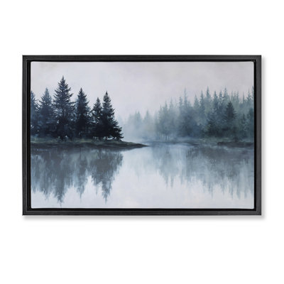 Cadre flottant Indigo Tree Reflections, design par Jacky Ngan