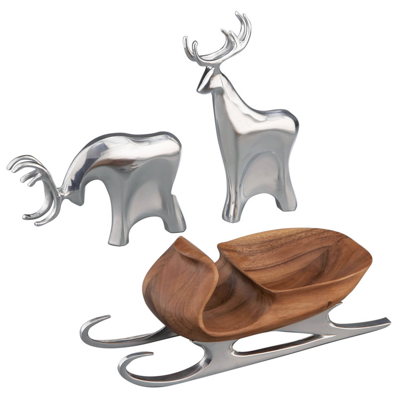 Nambe Holiday - Sleigh W/ Reindeer