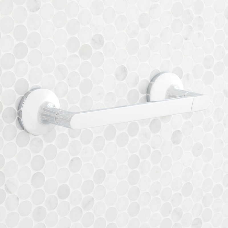Porte-papier hygiénique mural pivotant Lentz, Chrome
