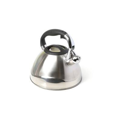 Oggi Brew Stainless Steel, Wood Handle, Whistling Tea Kettle (2.5 LT, 85 oz) Color: Green 7585.11