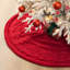 Jupe d'arbre rouge en tricot