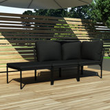 Lennert 3 Piece Sofa Seating Group with Cushions