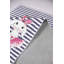 Tapis en polyester tissé à la machine Abdon gris / rose / blanc-536094342