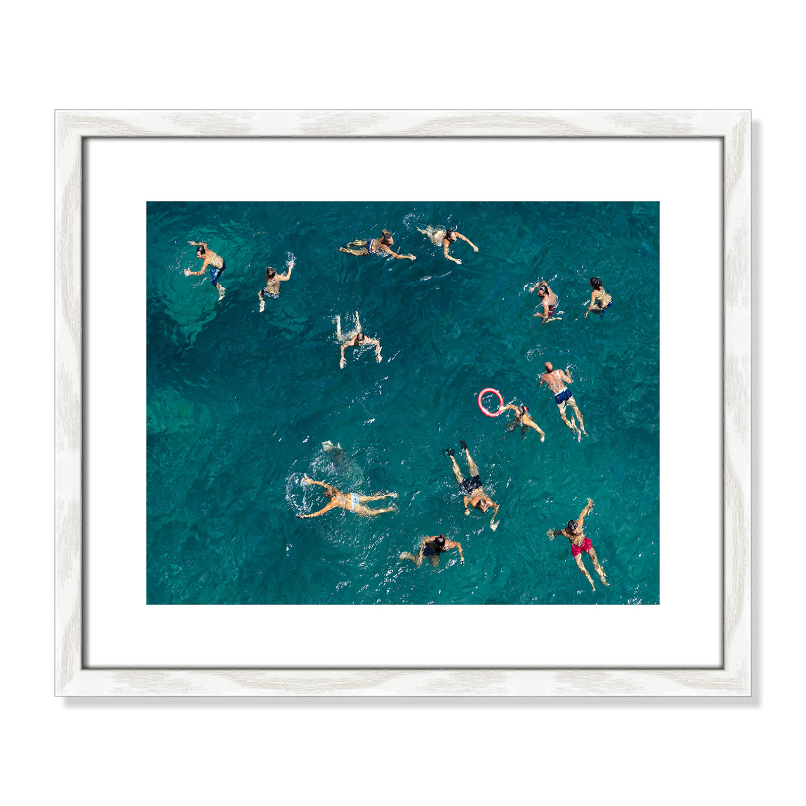 Tonti - Photograph Print, White Wood Framed Paper, 16" H x 19" W x 0.75" D