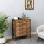 Commode de rangement spacieuse à 4 tiroirs avec plateau de présentation, fabrication durable pour organiser et décorer tout espace intérieur