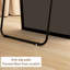 Aluminium Rectangle Freestanding Makeup / Shaving Mirror