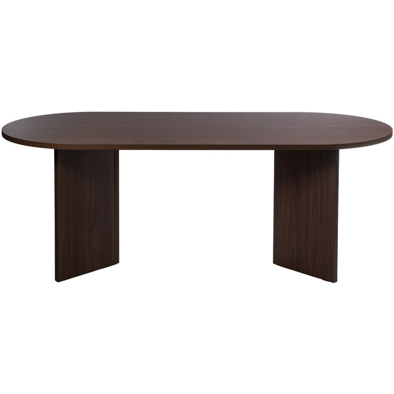 Ovo Round Dining Table, Brown