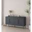 Buffet cannelé 65 po gris anthracite-857090386