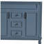 Meuble-lavabo 36 po avec lavabo supérieur, armoire de rangement moderne avec 2 portes à fermeture douce et 2 tiroirs-120102233