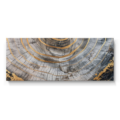 Série abstraite - CCCC - Toile tendue avec châssis - Prêt à accrocher