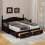 Lit de jour simple avec lit gigogne simple