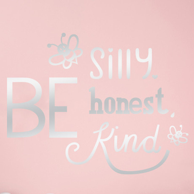 Wall Decal, Medium, Shiny Silver