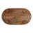 Mango Wood Decorative Tray with Beaded Border and Footed Base - Oval Casual Display Tray with Raised Wooden Feet for Elevated Styling and Functional Accent Serving or Organization Use-401478862