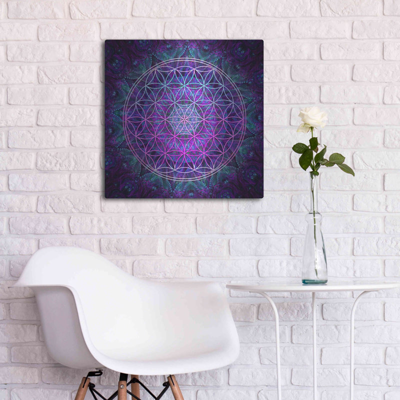 Dakota Fields «Flower Of Life» par Cameron Gray, art mural en métal