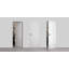 Porte invisible pleine avec poignée Planum 0010, apprêtée avec cadre invisible noir, 71 x 203 cm, ouverture extérieure à droite, cadre noir, charnières dissimulées, poignée de verrouillage, armoire moderne, portes en bois sans cadre-95063624-95063610-95063611