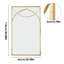 Iron Rectangle Wall Mirror