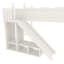 Grand lit mezzanine pour enfants avec glissade et échelle détachables pour enfants