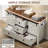48" W Farmhouse Dressers With 2 Sliding Barn Doors-1170440700