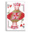  «Queen of Hearts» par Farida Zaman, art mural en verre acrylique, 24 po x 36 po-359735643