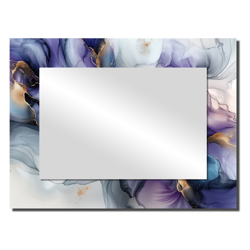 Dissous les limites de Geod et de marbre II - Art mural rigide, impression sur miroir, 24 po x 32 po