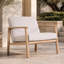 Chaise longue d'extérieur avec coussins Lott