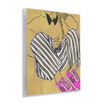 Plaque murale cramoisie Fashionista, par Melissa Wang