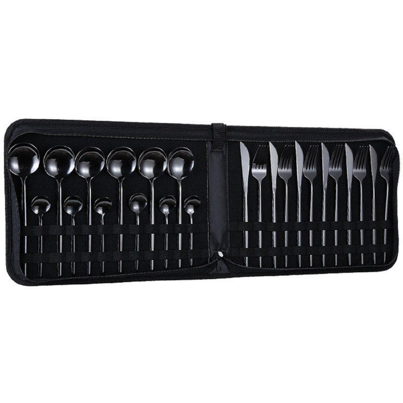Ensemble de couverts en acier inoxydable Paloff, Noir