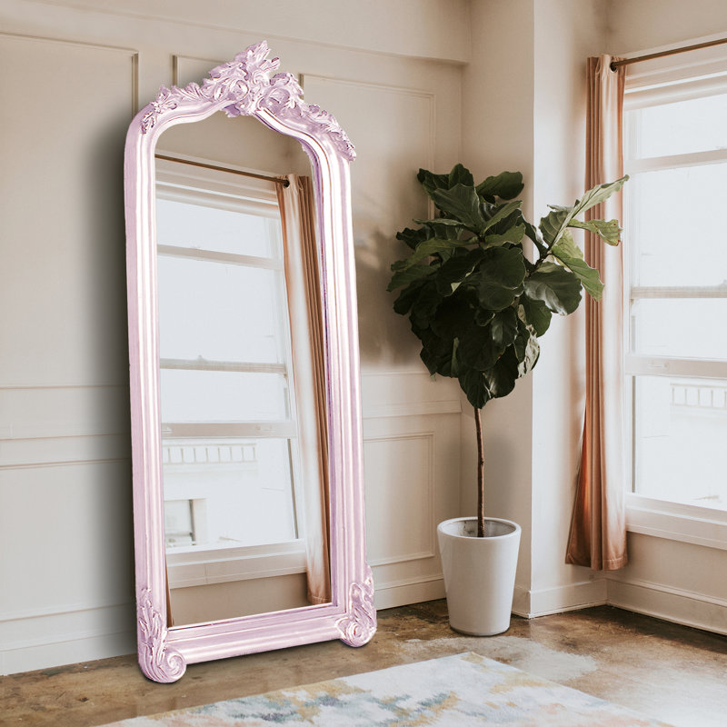 Mahar Wood Mirror, Lilac
