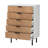 Abdullah Solid Wood 5 - Drawer Accent Chest
