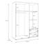 Mijah 3 Door Manufactured Wood Wardrobe-885656500