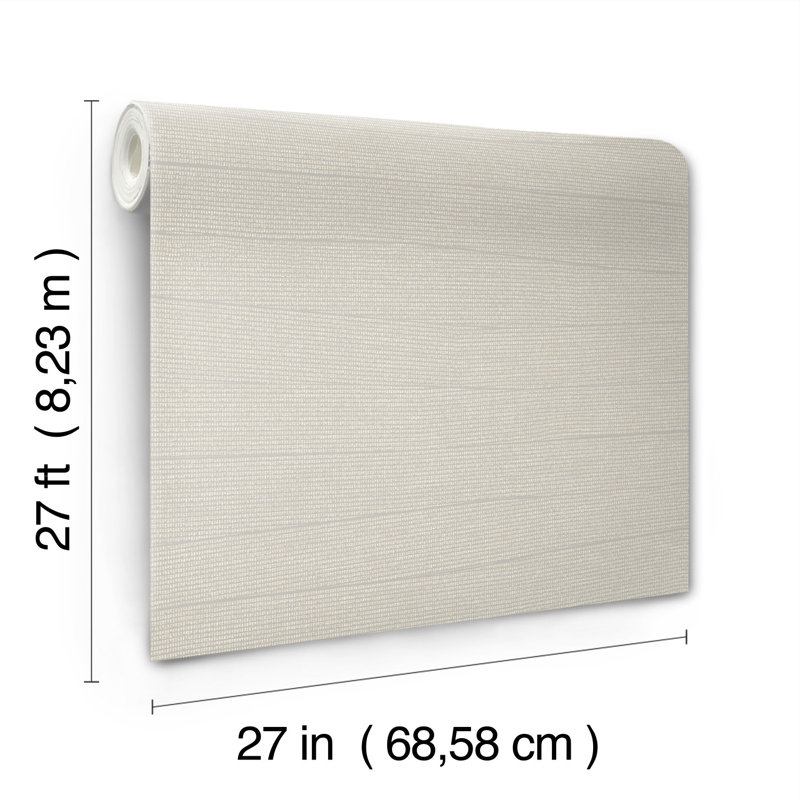 Rouleau de papier peint L 27 pi x l 27 po Almus, gris