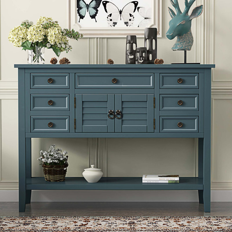 Armoire d'appoint 2 portes Dente, Bleu
