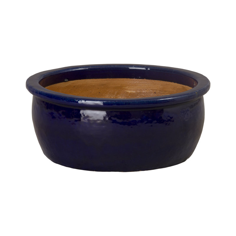 Pot à fleurs Kaori, Marine, H 8 po x l 18,5 po x P 18,5 po