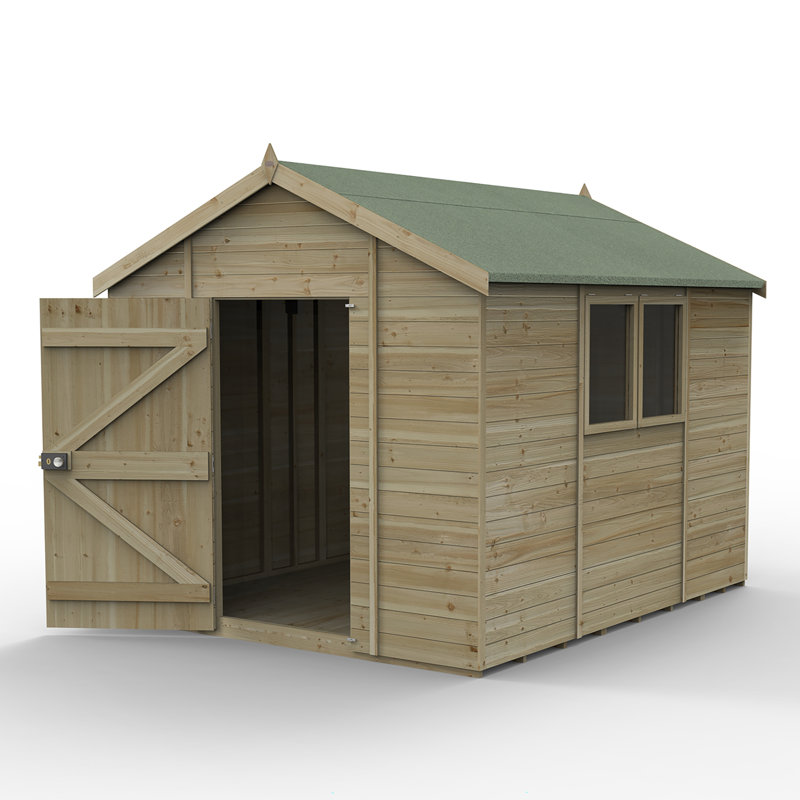 Timberdale 10 x 8 Apex Shed, No