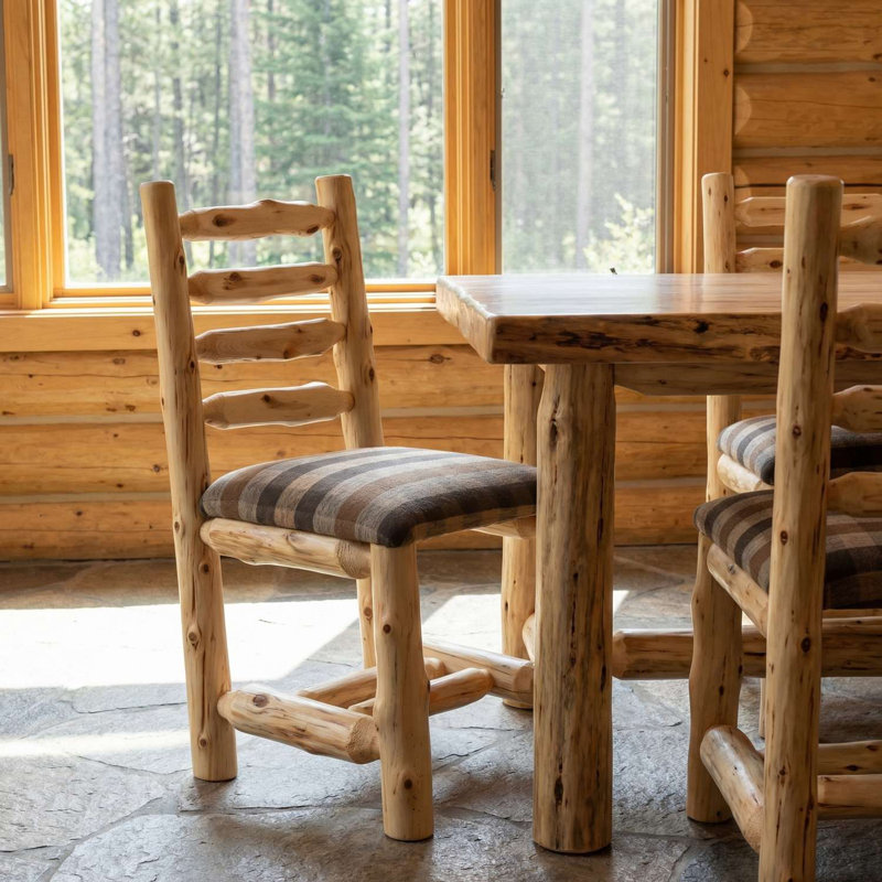 Chaise d'appoint rembourrée en cèdre Fireside Lodge - Café - COM, COM, Coffee