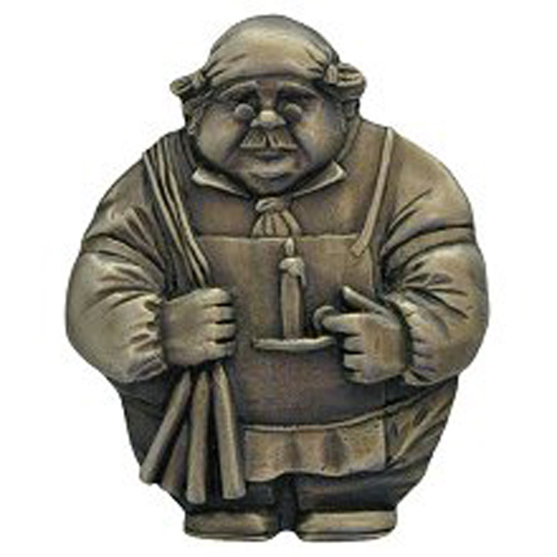 Fun In The Kitchen Candlestick Maker Magnet, Antique Brass