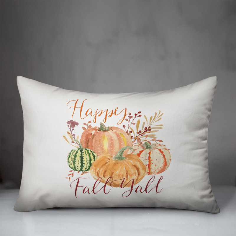  Housse de coussin rectangulaire et insert Happy Happy