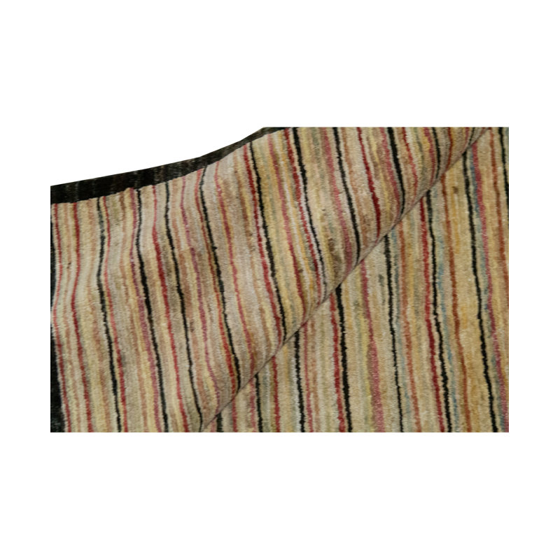 Hand Woven Wool Striped Area Rug