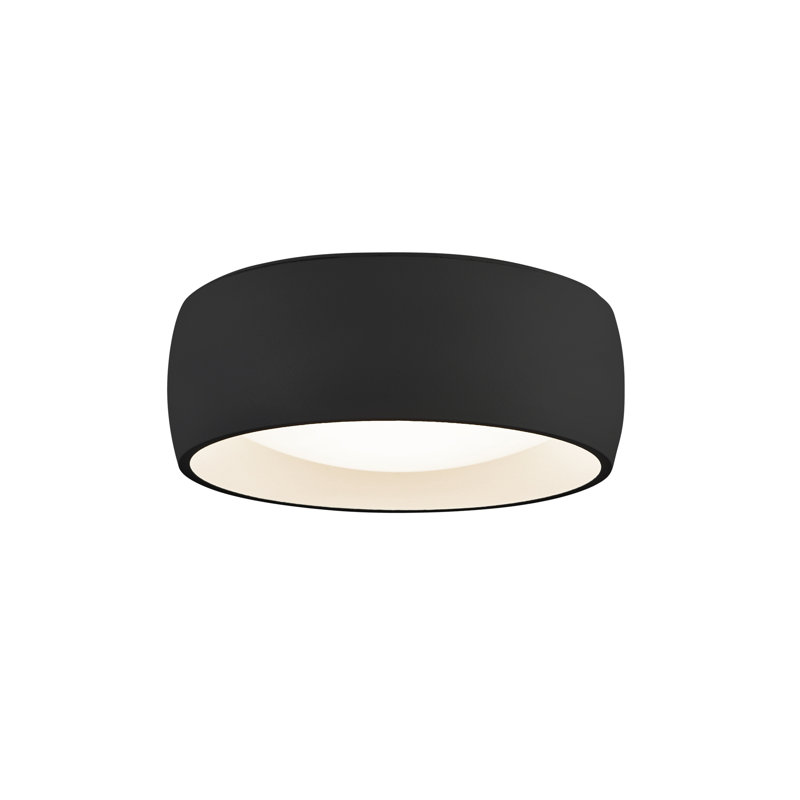 Savile LED Flush Mount, Black, 1.63"H x 4.75"W x 4.75"D