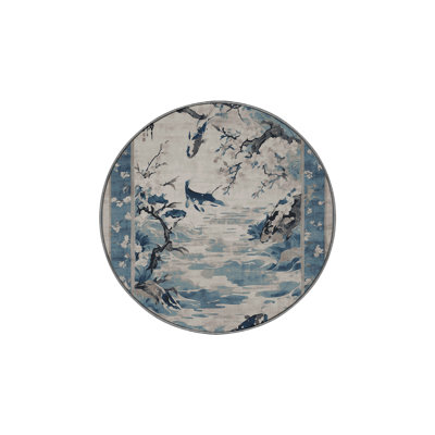 Machine Washable Gray Area Rug
