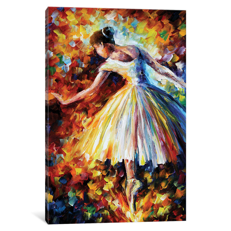 " Surrounded By Music " by Leonid Afremov, 26" H x 18" W x 1.5" D, No Matte, Wrapped Canvas