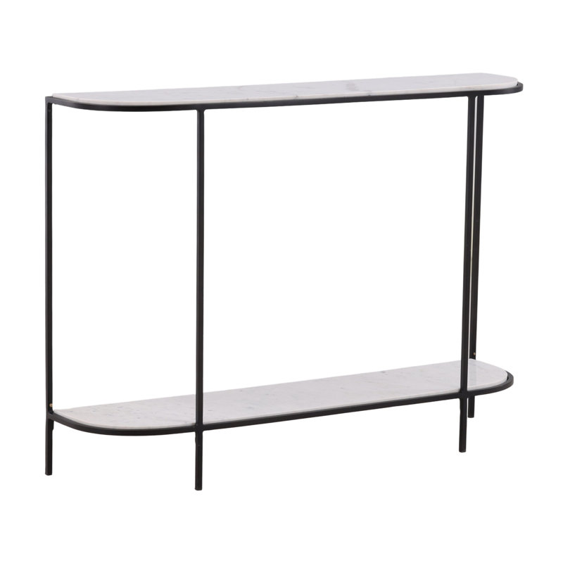 Brian 43'' Marble Top Console Table