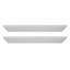 Melamine Shelves, 2 Piece, Wooden Cabinet Shelves Cut to Size for Closet System, Replacement Cabinet Shelf, Versatile Use Wardrobe Board for Closets, Cabinets, or any custom Shelving Needs