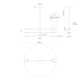 Rotaire 3 Light Metal Dimmable LED Sputnik Chandelier