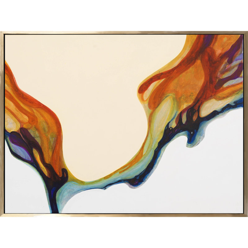 WOW - Peinture sur toile avec cadre flottant, H 60 po x l 80 po